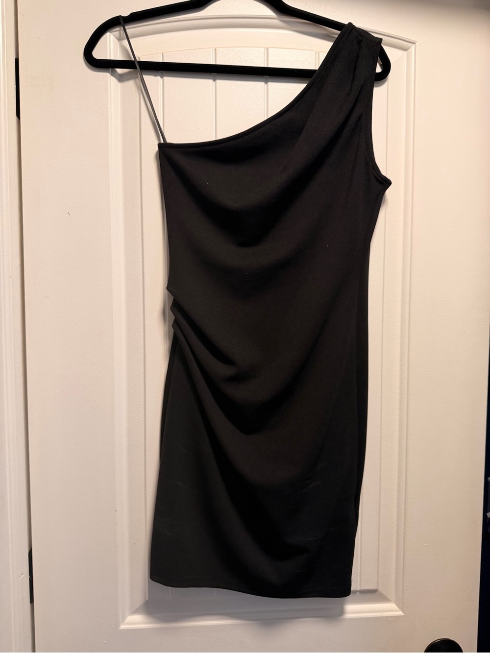 Black One-Shoulder Women’s Dress